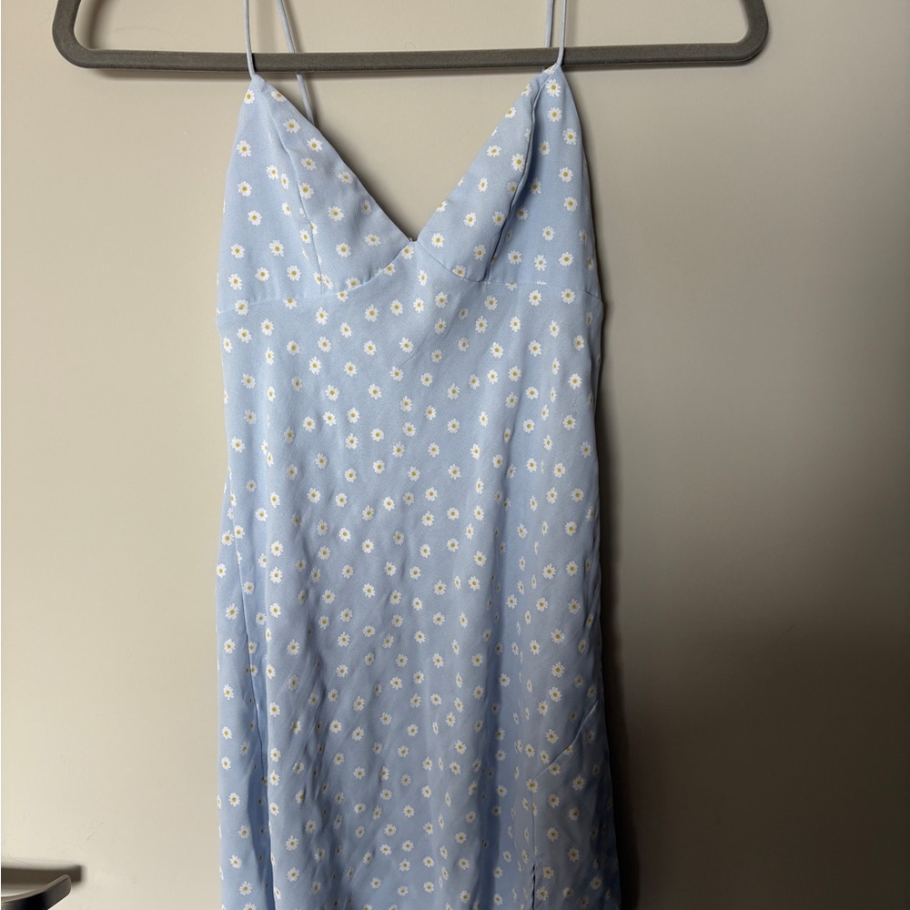 Hello Molly Blue Dress with Yellow Dots